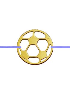 Focilabda karkötő arany