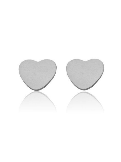 Mini szív fülbevaló ezüst