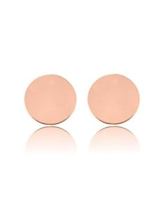 Kör ezüst fülbevaló, rose arany
